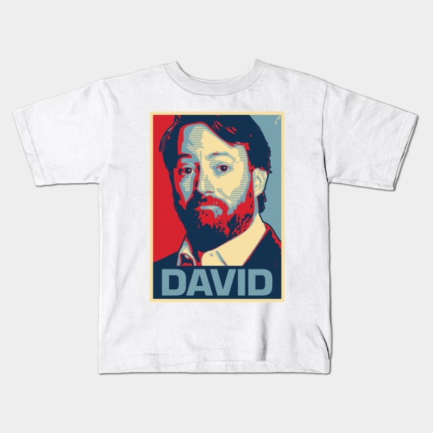 David Kids T-Shirt by DAFTFISH